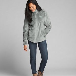 North Face fuzzy jacket (NWT) greyish green -Small